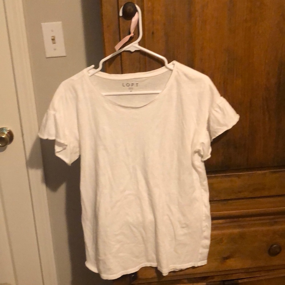 Loft flutter sleeve top